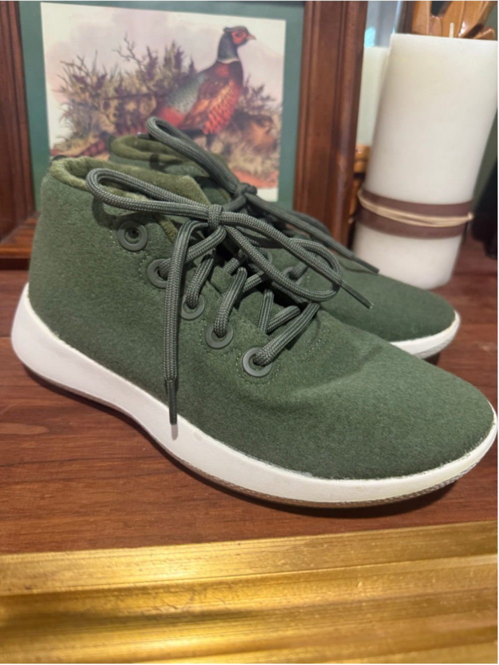 Allbirds Women’s Wool Runner-up Mizzles Thunder Green Size 8